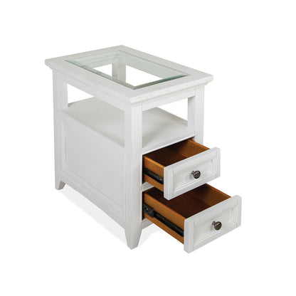 Heron Cove Chalk White Chairside End Table