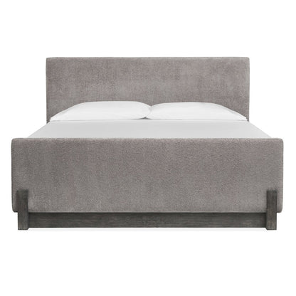 Kinsley Black Heron Queen Upholstered Panel Bed