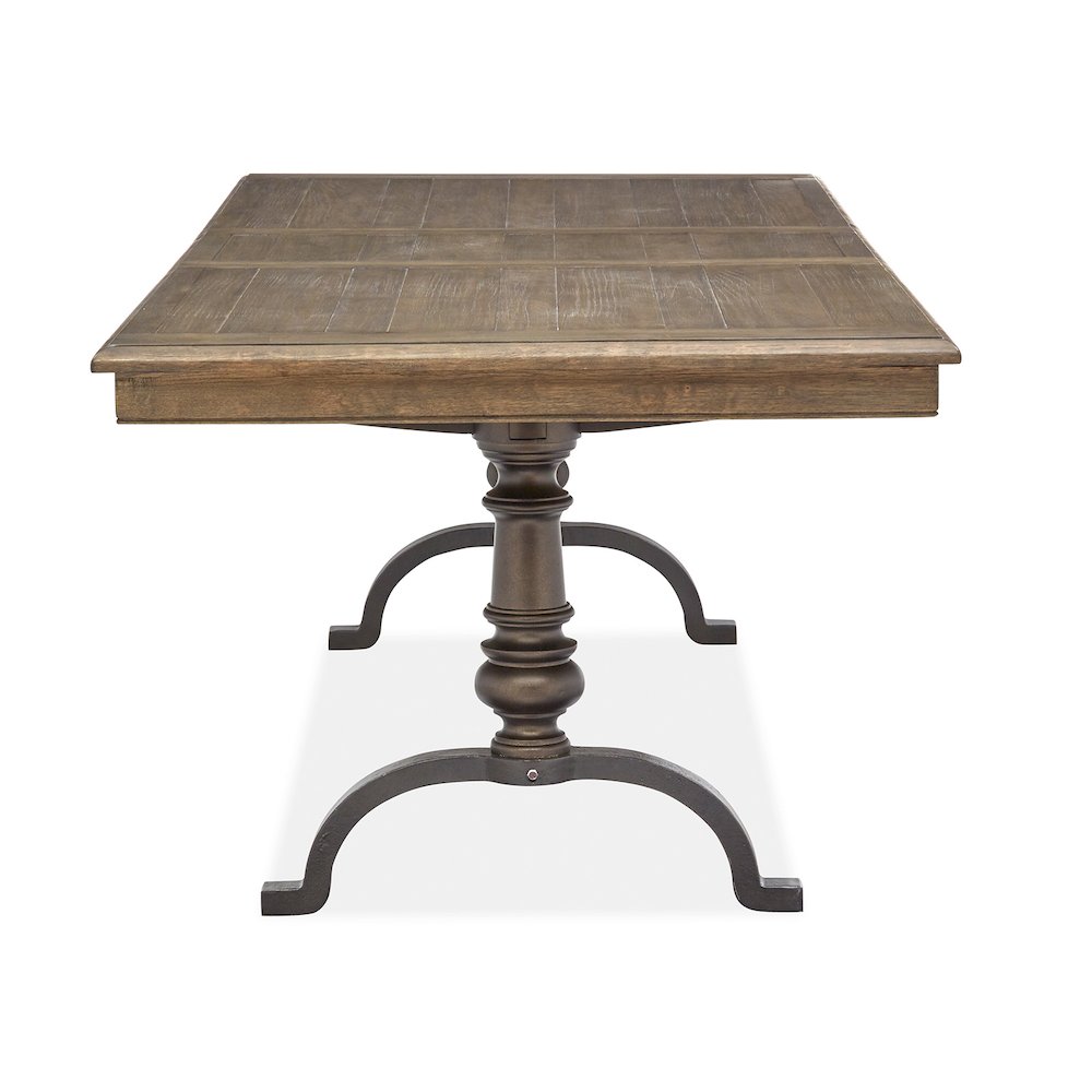 Roxbury Manor Homestead Brown Extendable Rectangular Dining Table