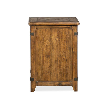 Chesterfield Farmhouse Timber Chairside End Table