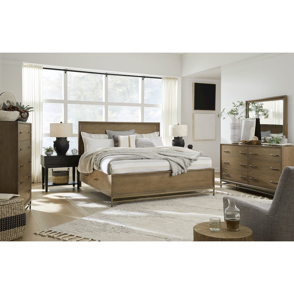 Lindon Belgian Wheat And Coffee Bean Open Nightstand