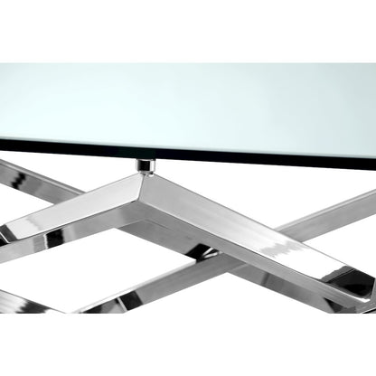 Lenox Square Chrome Octagonal End Table