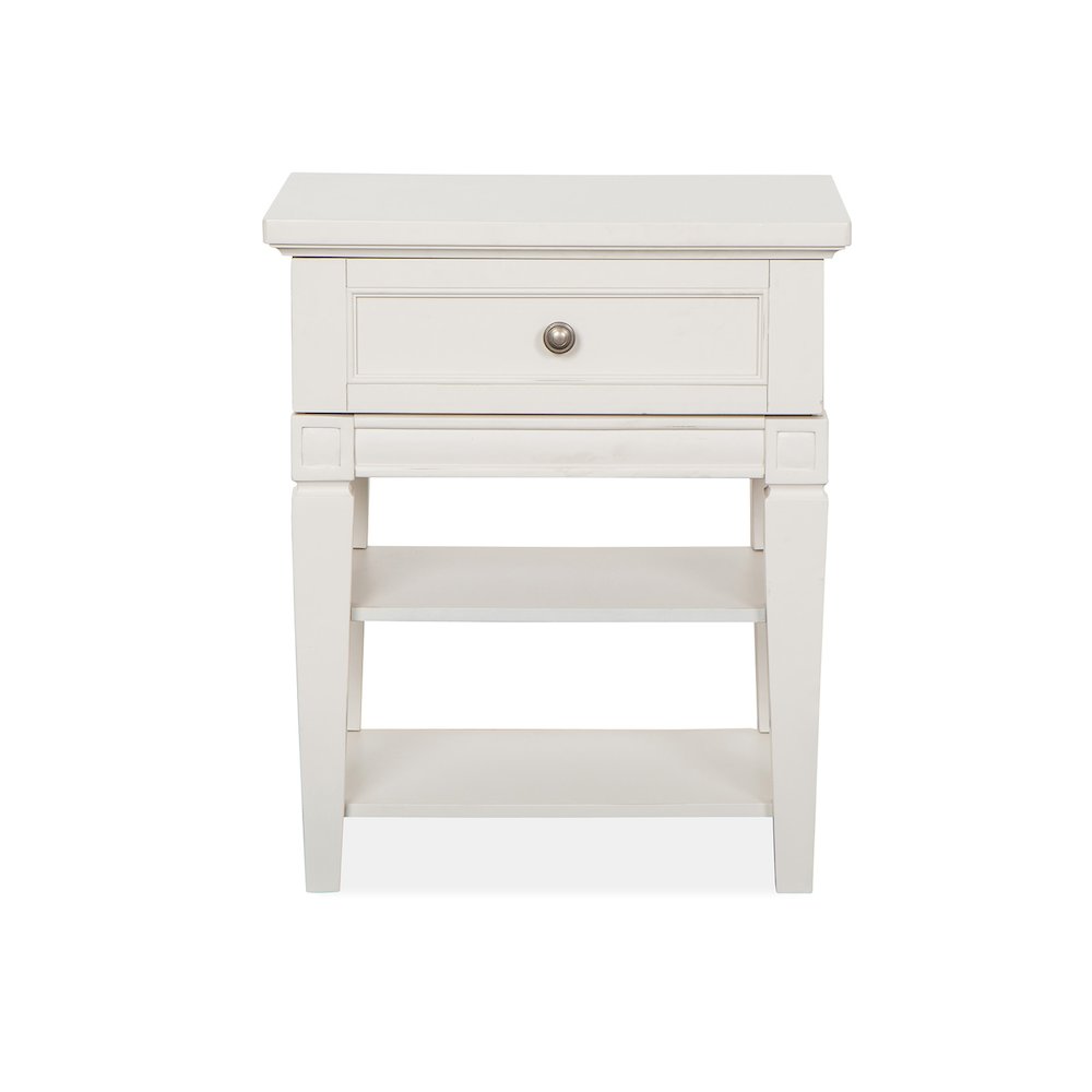 Willowbrook Egg Shell White With Slight Rub Through Open Nightstand