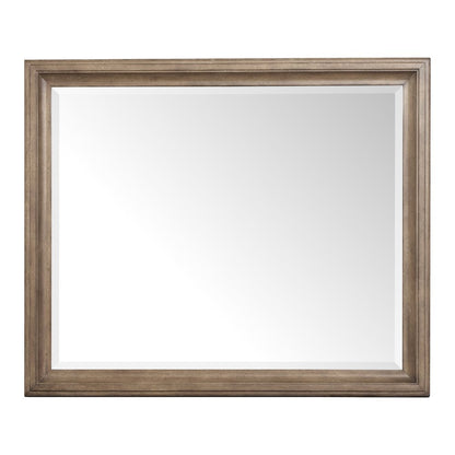 Adler Court Florentine Walnut Drawer Dresser With Landscape Mirror
