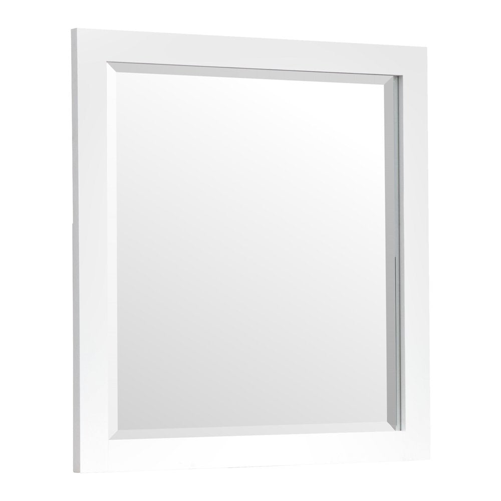 Windmill Harbour White Whisp And Sand Double Drawer Dresser With Portrait Mirror