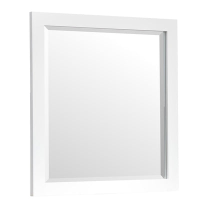 Windmill Harbour White Whisp And Sand Double Drawer Dresser With Portrait Mirror