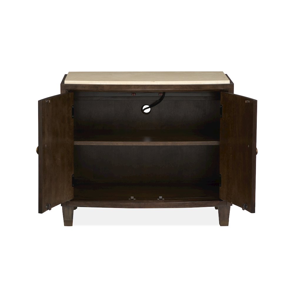 Rowan Espresso Door Nightstand