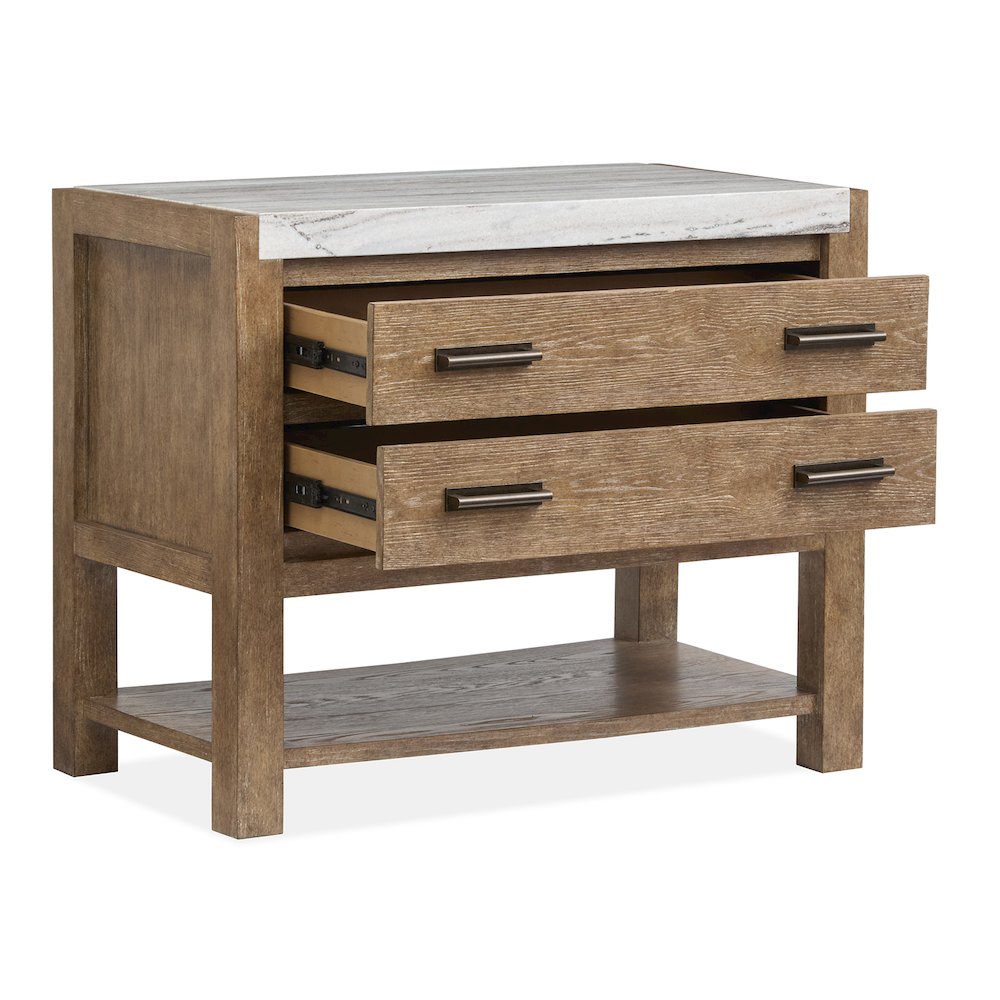 Plum Creek Sierra Brown Open Nightstand