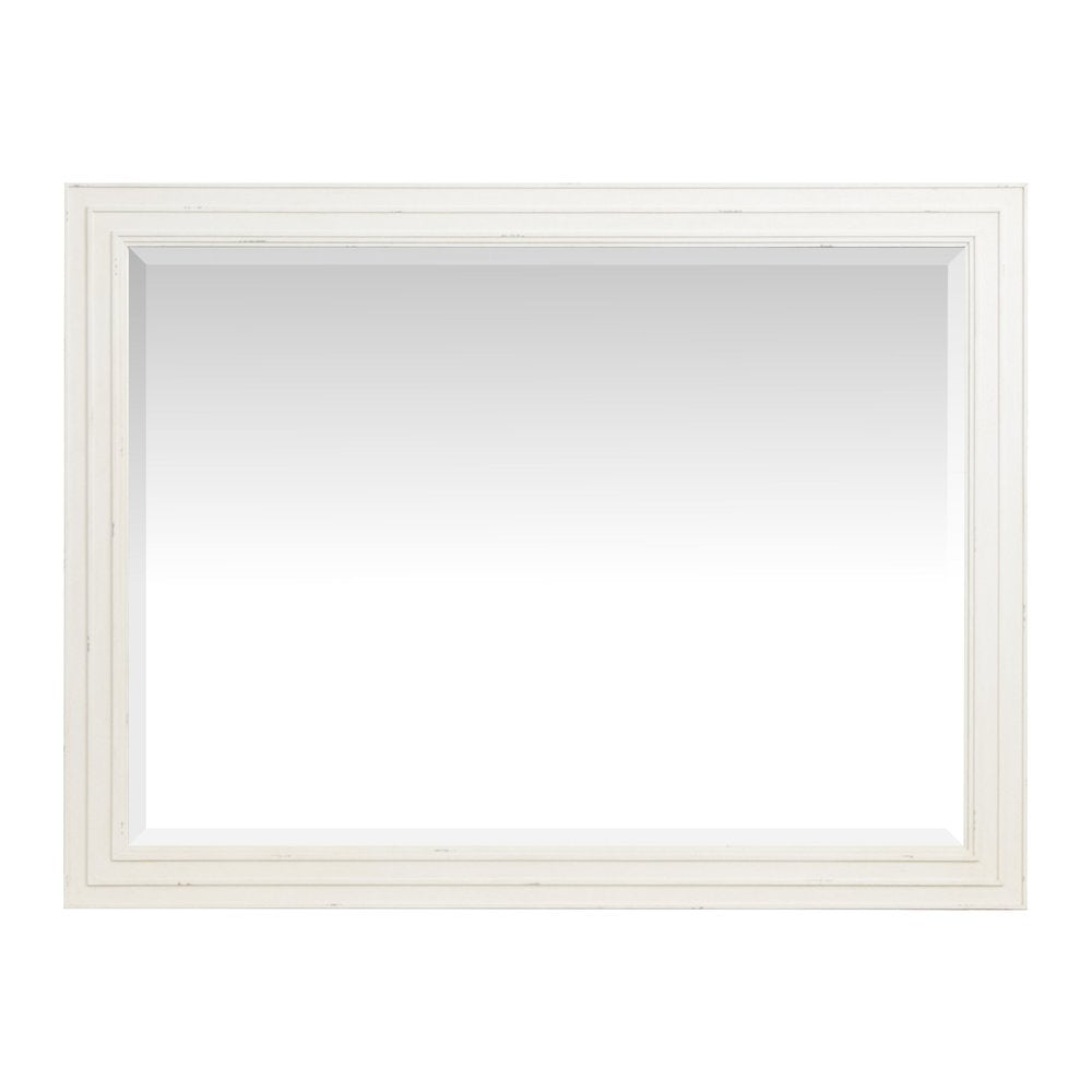 Echo Isles Sea Pearl And Driftwood Double Drawer Dresser With Landscape Mirror