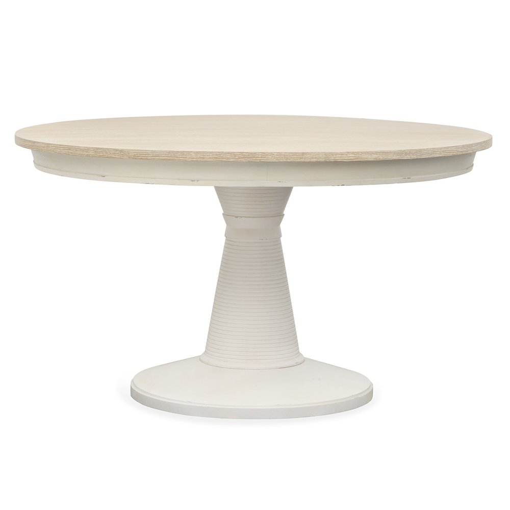 Echo Isles Sea Pearl And Driftwood Extendable 54" Round Dining Table