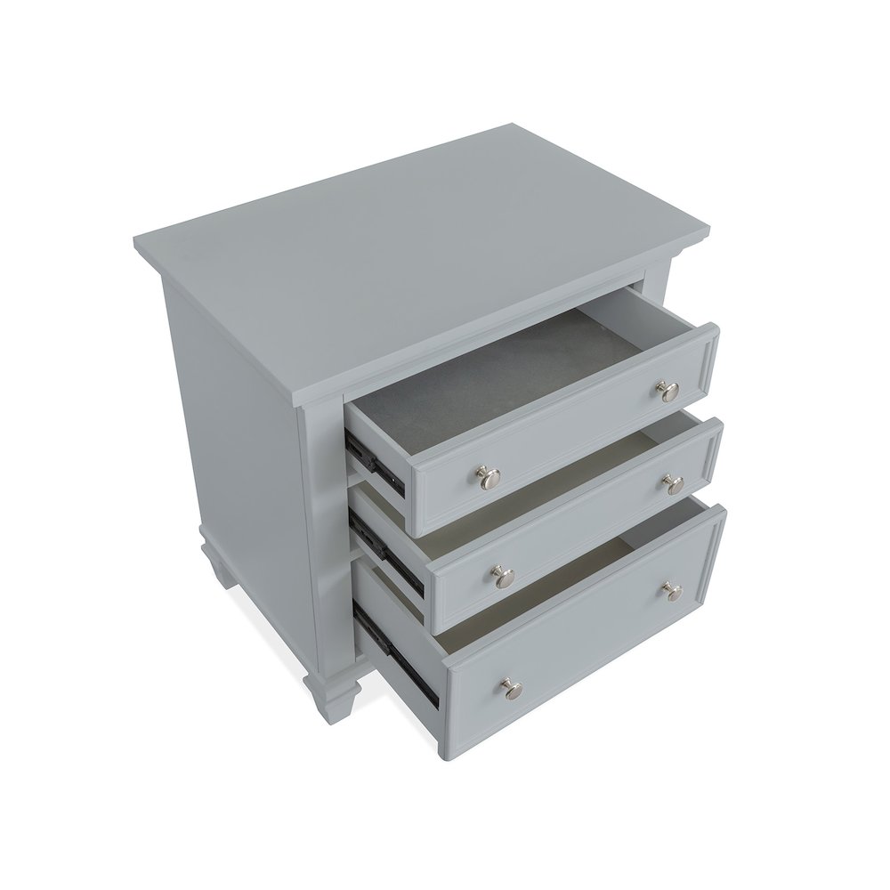 Charleston Harbor Gray Grey Drawer Nightstand