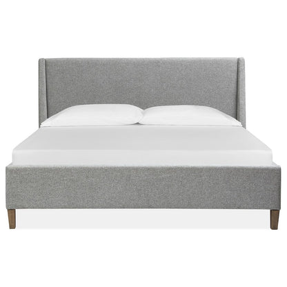 Lindon Belgian Wheat And Coffee Bean King Grey Upholstered Island Bed