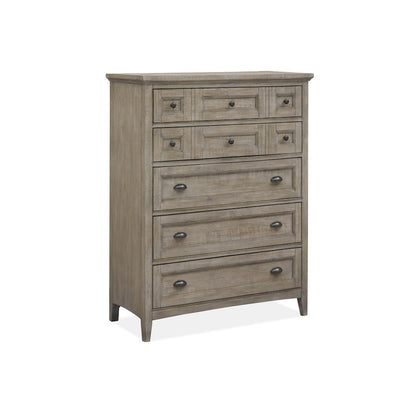 Paxton Place Dovetail Grey Drawer Chest