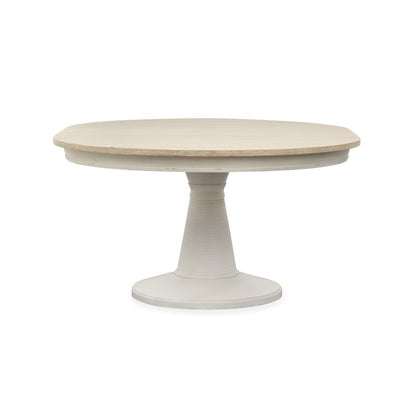 Echo Isles Sea Pearl And Driftwood Extendable 54" Round Dining Table