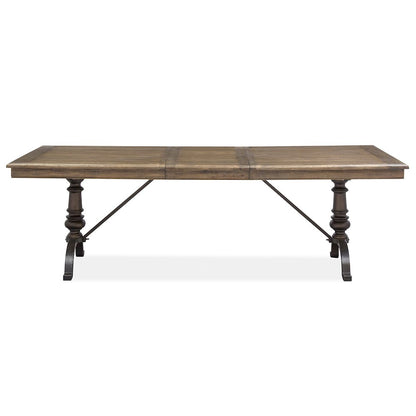 Roxbury Manor Homestead Brown Extendable Rectangular Dining Table