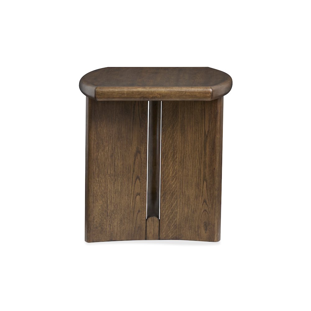 Phoebe Sienna Brown Rectangular End Table