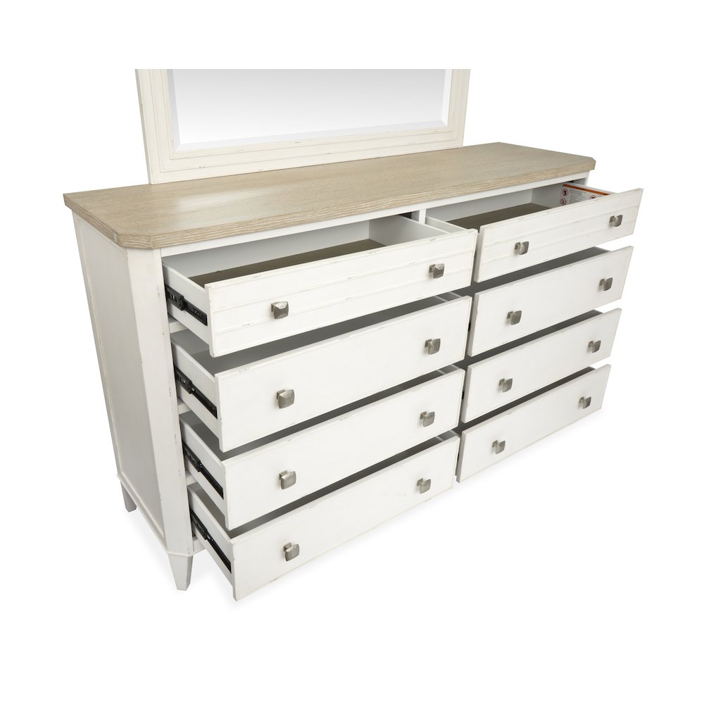 Echo Isles Sea Pearl And Driftwood Double Drawer Dresser