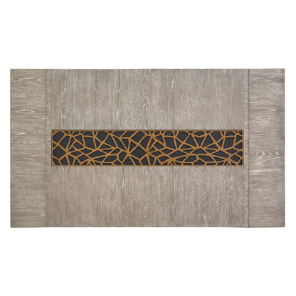 Ryker Nocturn Black And Coventry Grey Rectangular Dining Table
