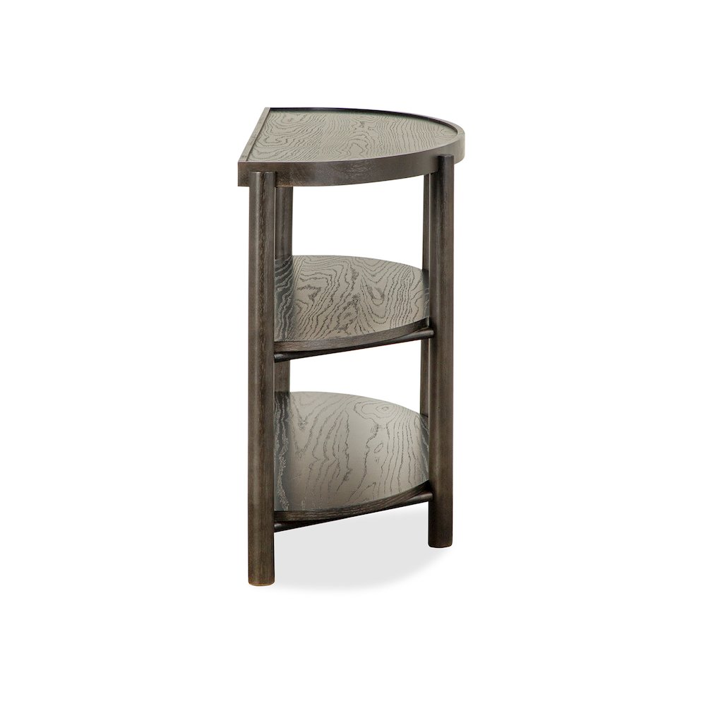 Hadleigh Black Coffee Bean Demilune Sofa Table