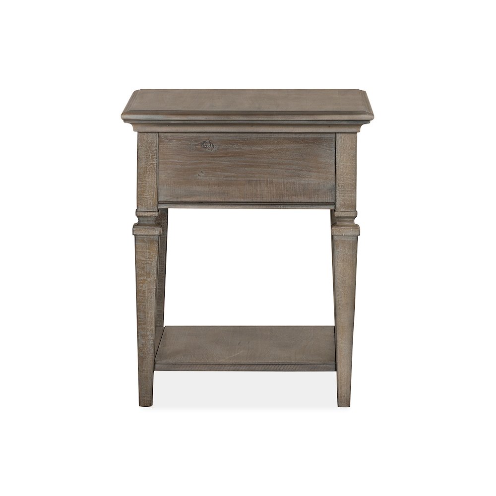 Lancaster Dovetail Grey Rectangular End Table