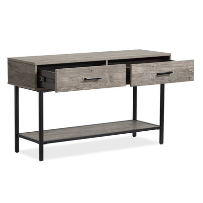 Fenwick Whitetail Brown And Smoke Glass Rectangular Sofa Table