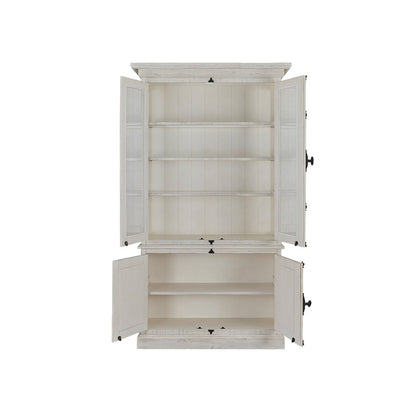 Bronwyn Alabaster And Toasted Nutmeg Dining Cabinet