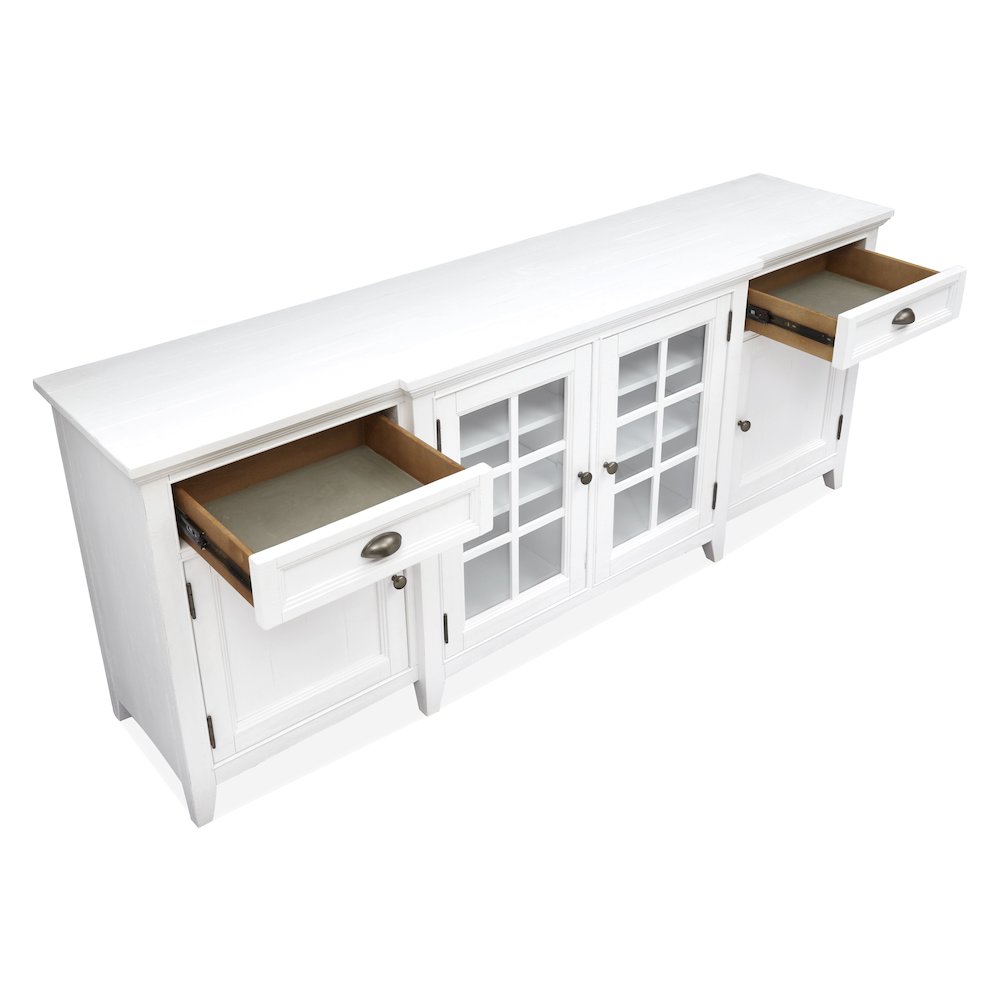 Heron Cove Chalk White 80" Console