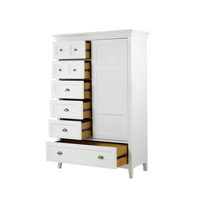 Heron Cove Chalk White And Dovetail Grey Door Chest
