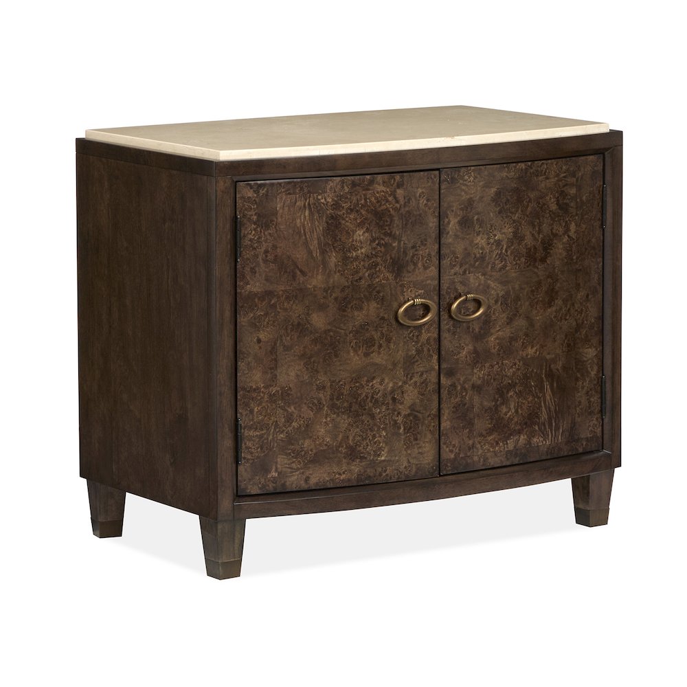 Rowan Espresso Door Nightstand