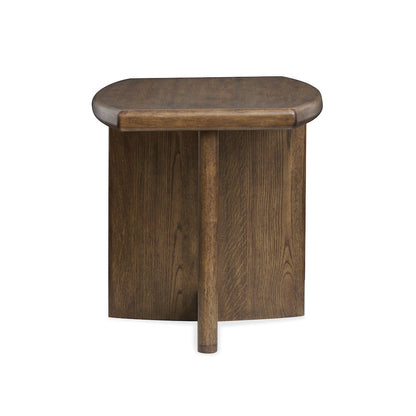 Phoebe Sienna Brown Rectangular End Table