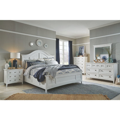Heron Cove Chalk White And Dovetail Grey Drawer Chest