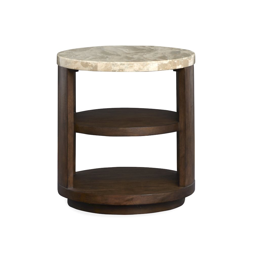 Mcpherson Burnt Umber Round End Table