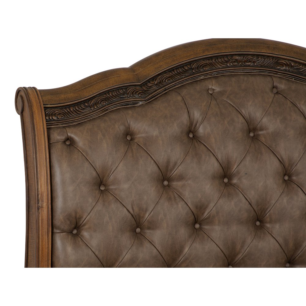 Durango Willadeene Brown Queen Upholstered Sleigh Bed