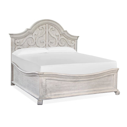 Bronwyn Alabaster King Shaped Panel Bed