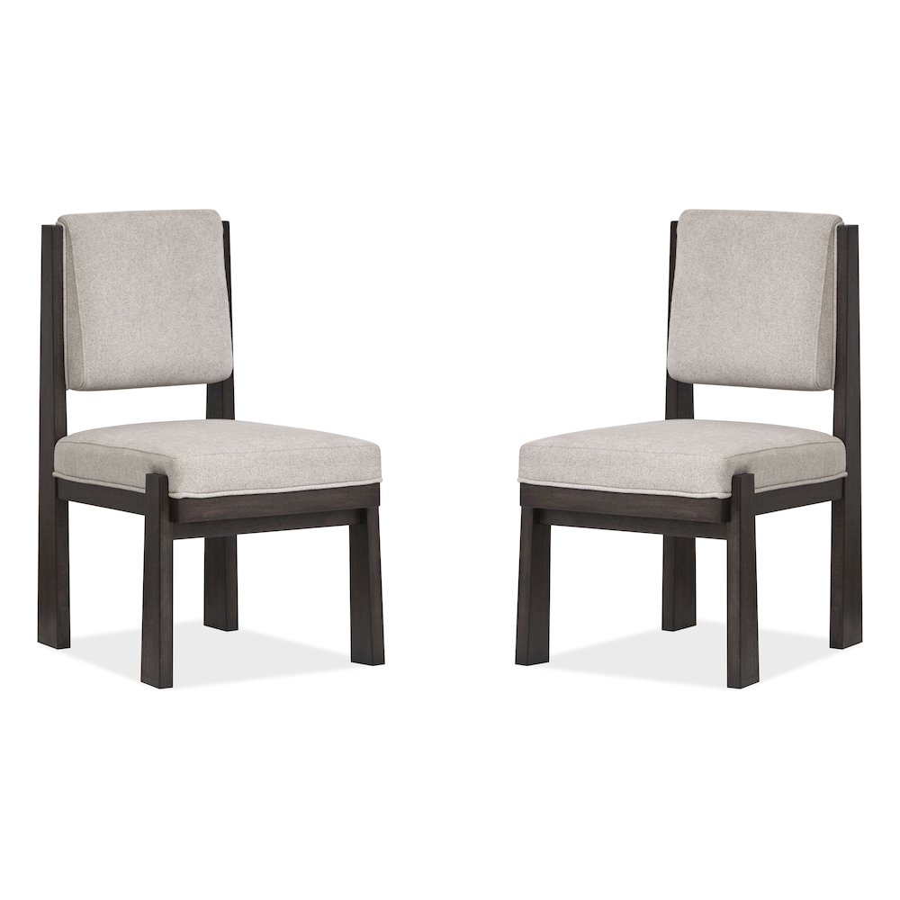 Tauren Coffee Bean Upholstered Side Chair Set of 2