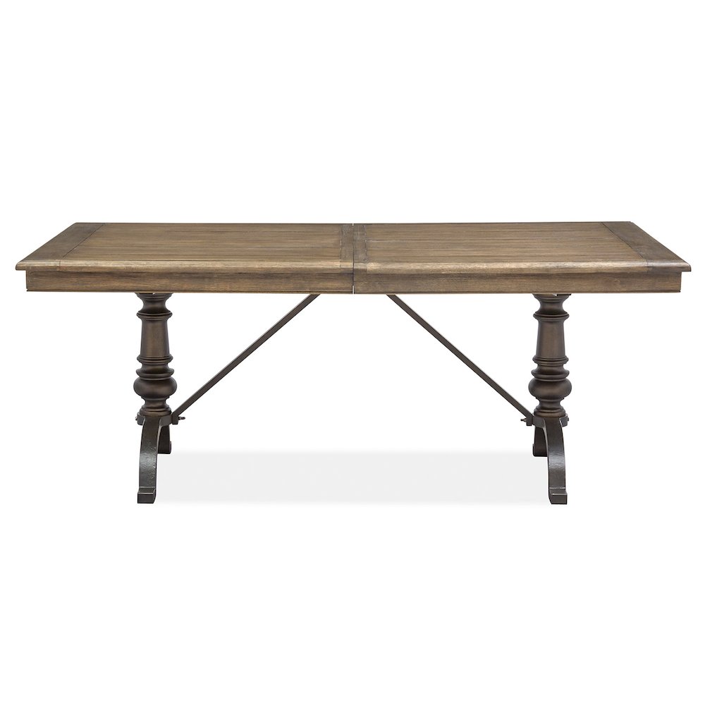 Roxbury Manor Homestead Brown Extendable Rectangular Dining Table