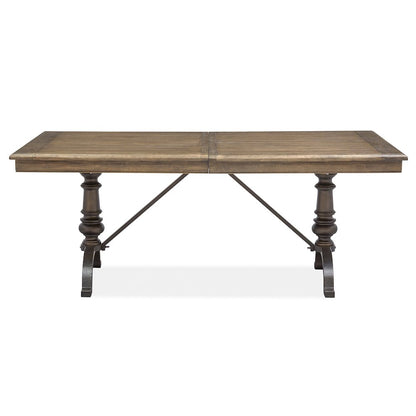 Roxbury Manor Homestead Brown Extendable Rectangular Dining Table