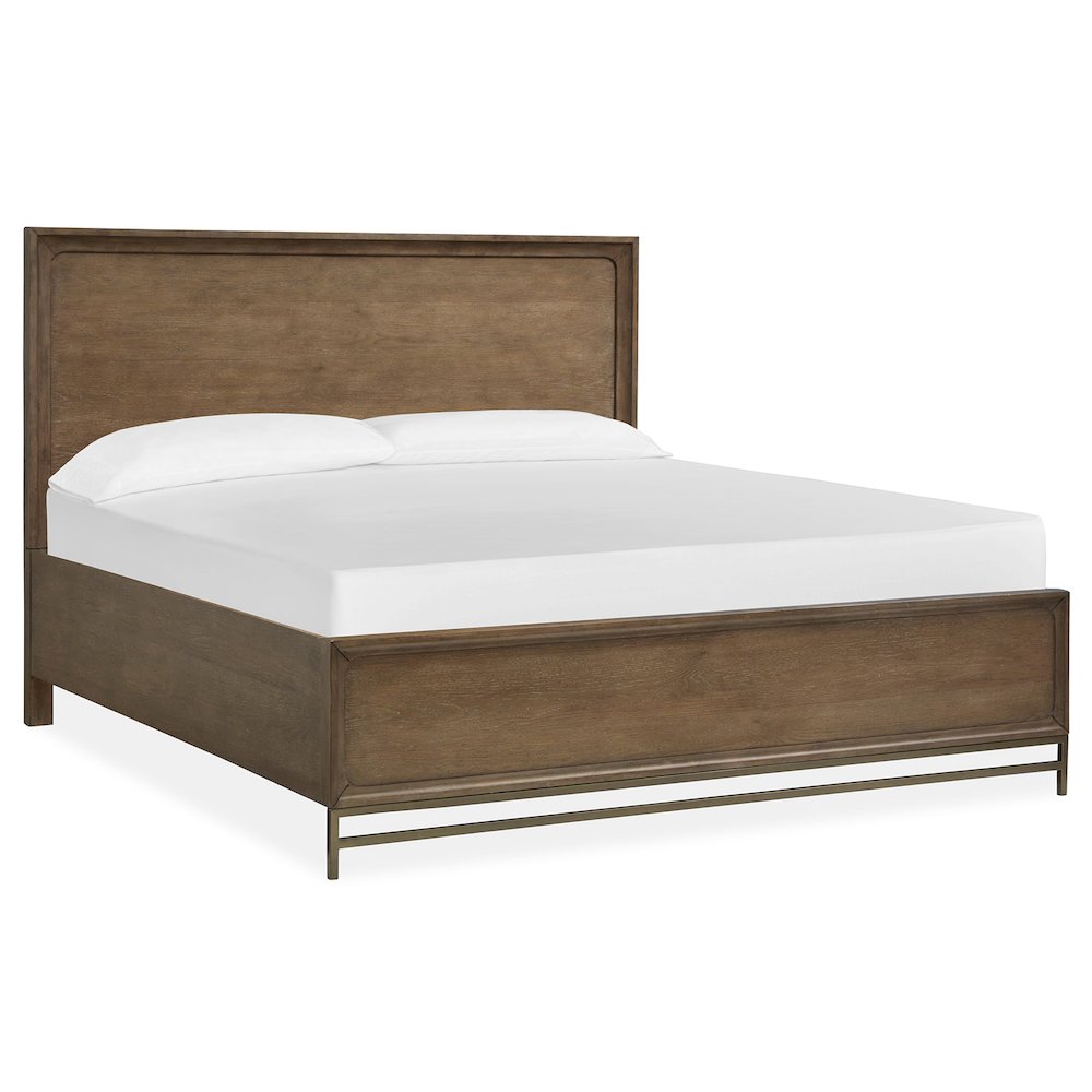 Lindon Belgian Wheat And Coffee Bean Queen Panel Bed