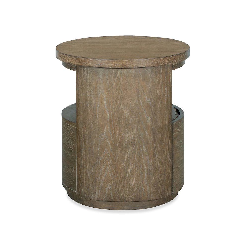Bosley Lt. Brown Porpoise Round End Table