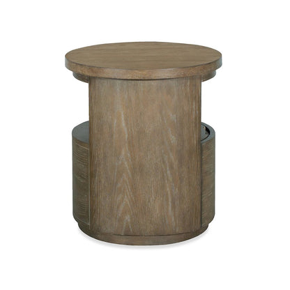 Bosley Lt. Brown Porpoise Round End Table
