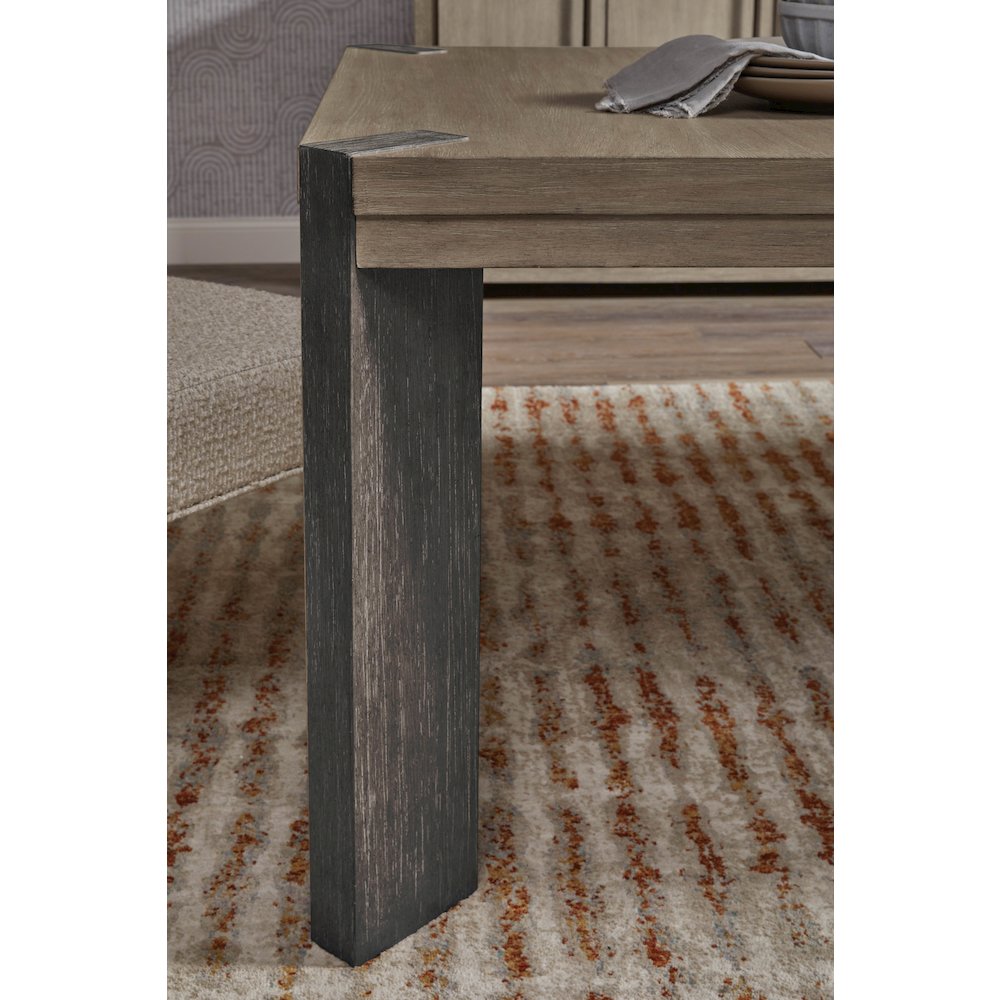 Pulaski Anderson Park Moose Trail And Frontier Brown Leg Dining Table