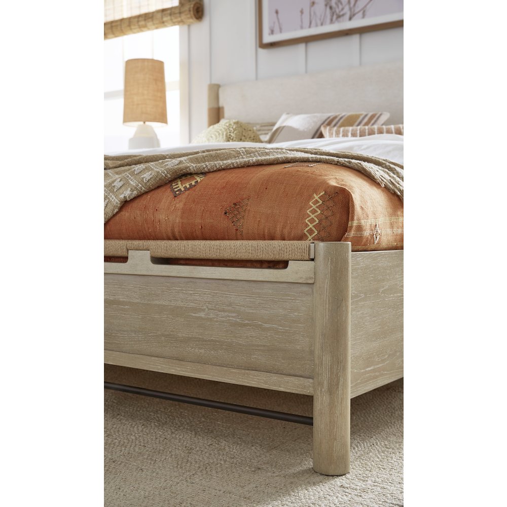 Sunset Cove Sanibel Brown Queen Panel Upholstered Bed