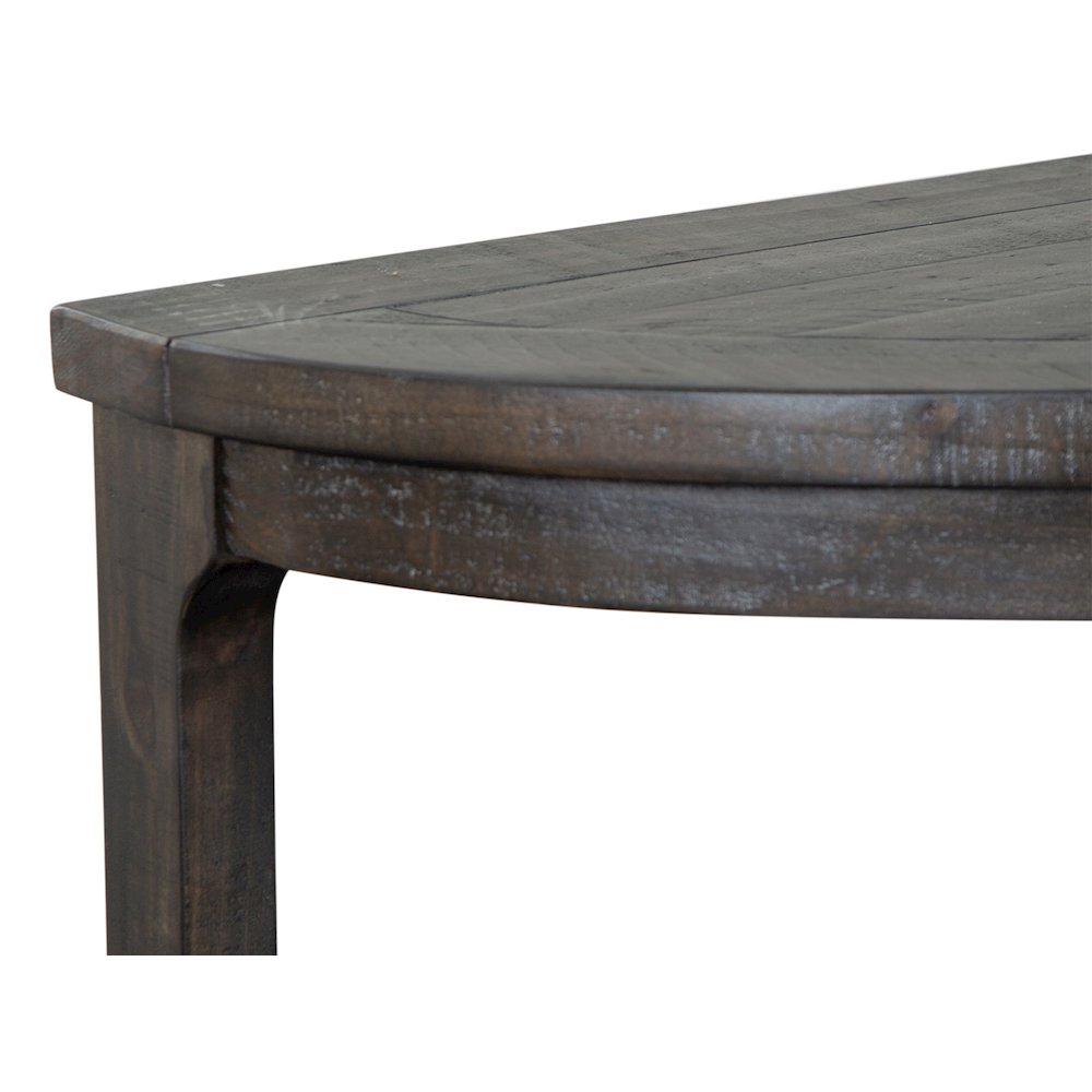 Boswell Peppercorn Demilune Sofa Table