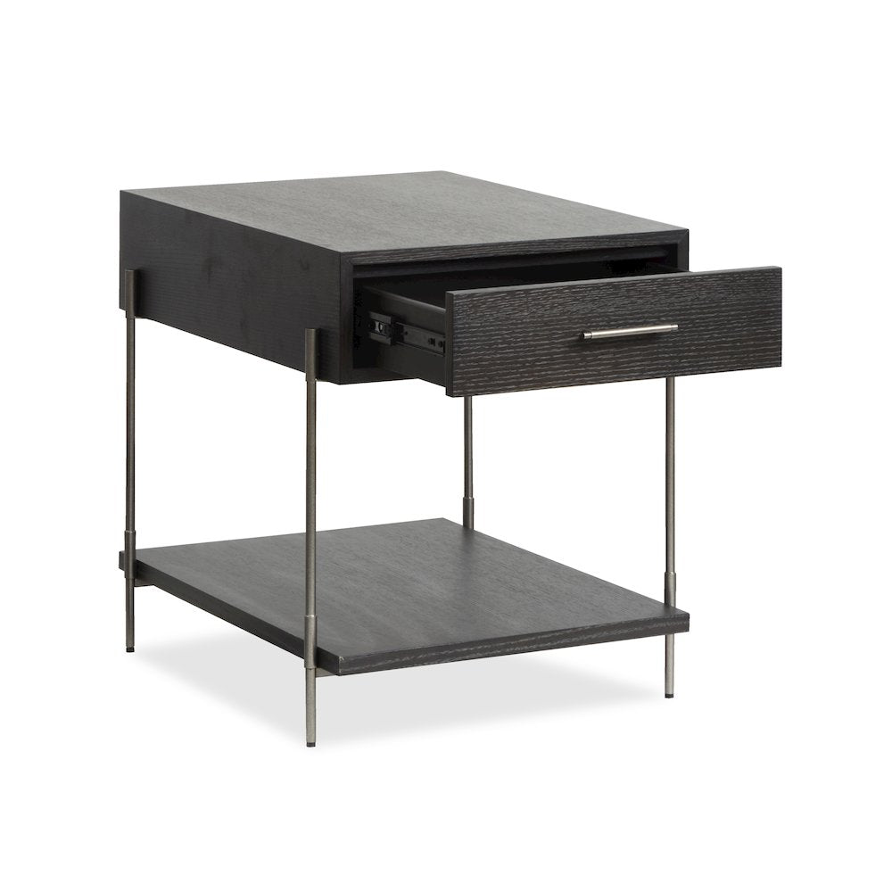 Spencer Dark Briarsmoke Rectangular End Table