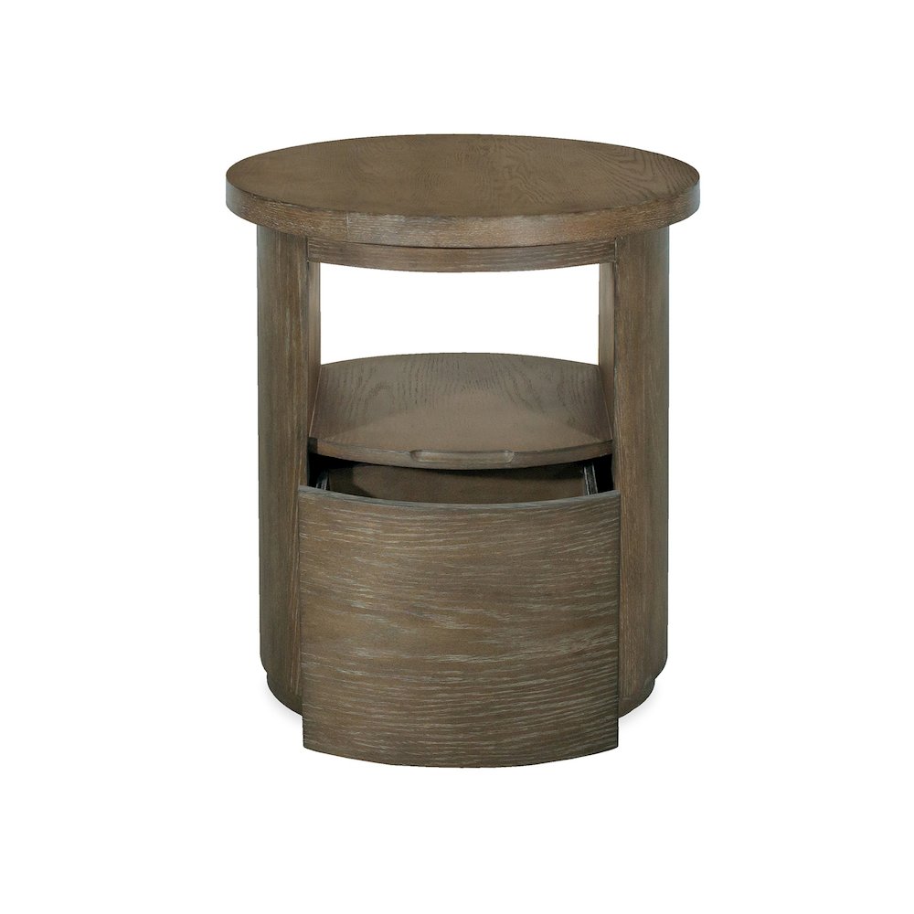 Bosley Lt. Brown Porpoise Round End Table