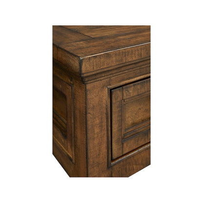 Bay Creek Toasted Nutmeg Rectangular Cocktail Table With Casters