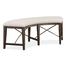 Westley Falls Graphite Curved Bench