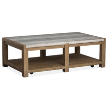 Plum Creek Sierra Brown Rectangular Cocktail Table With Casters