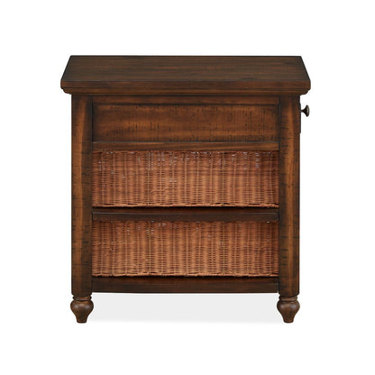 Cottage Lane Coffee Rectangular Chairside End Table