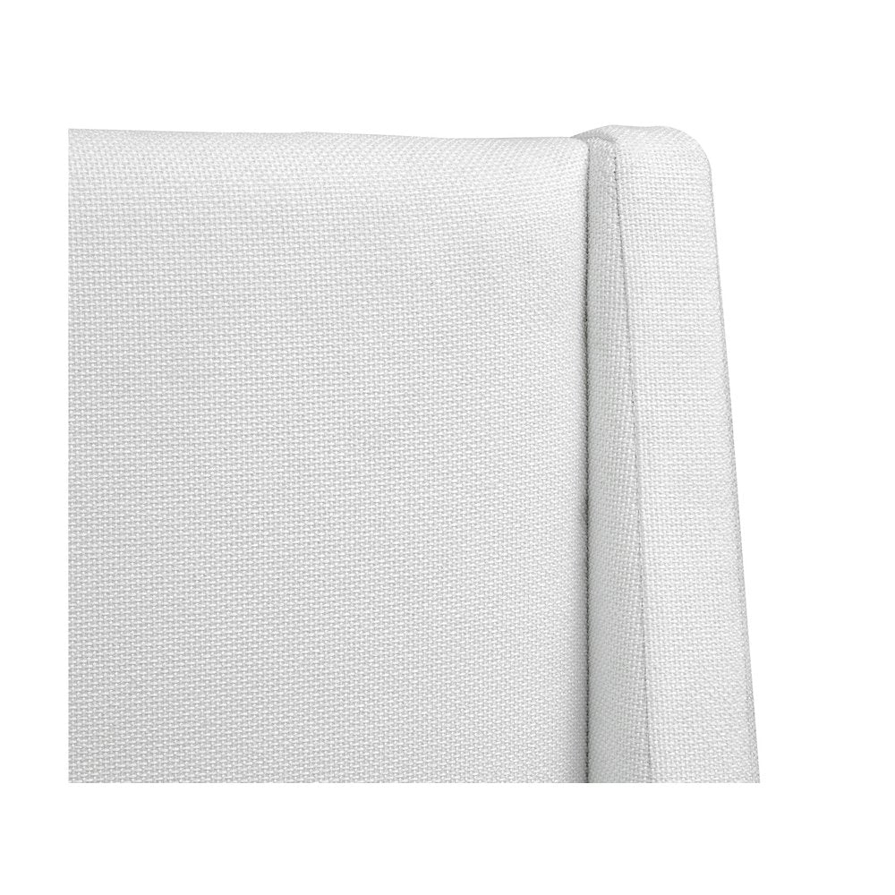 Lindon Belgian Wheat And Coffee Bean King White Upholstered Island Bed